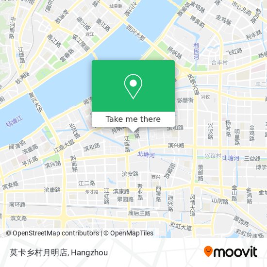莫卡乡村月明店 map