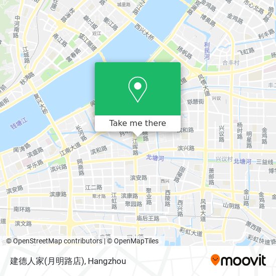 建德人家(月明路店) map