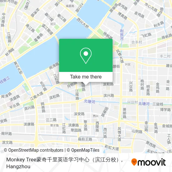 Monkey Tree蒙奇千里英语学习中心（滨江分校） map