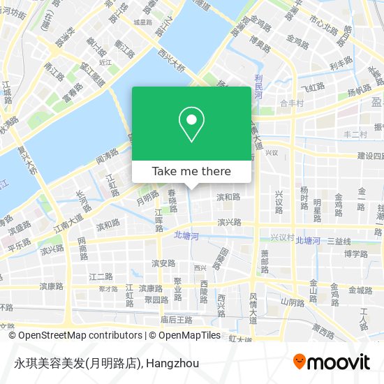 永琪美容美发(月明路店) map