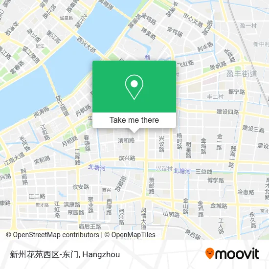 新州花苑西区-东门 map