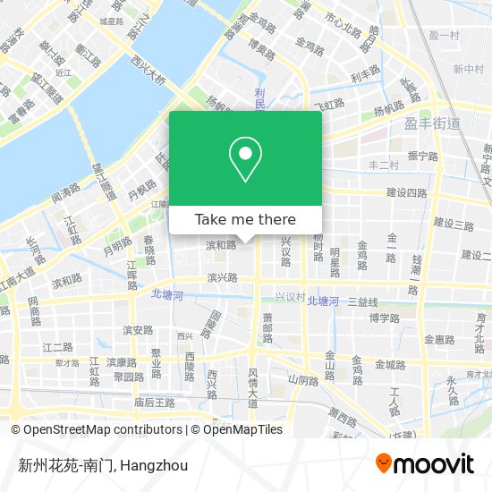 新州花苑-南门 map