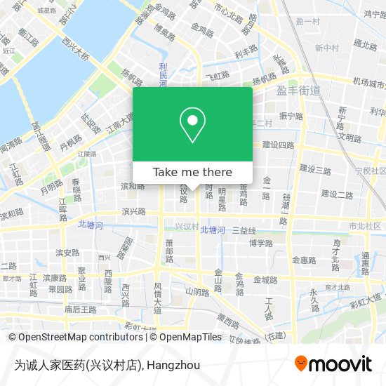 为诚人家医药(兴议村店) map
