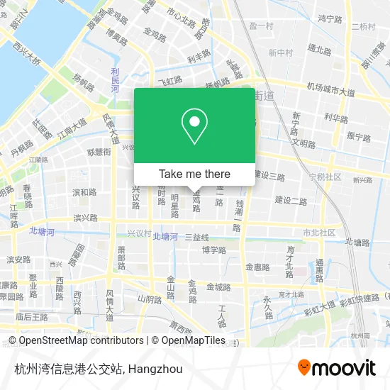 杭州湾信息港公交站 map