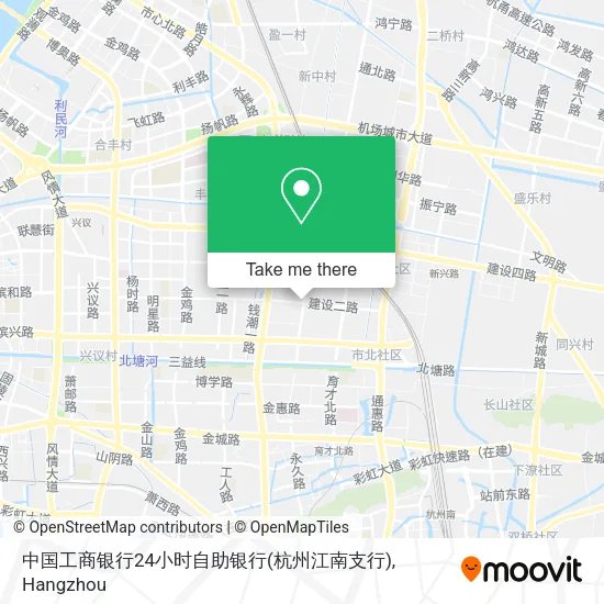 中国工商银行24小时自助银行(杭州江南支行) map