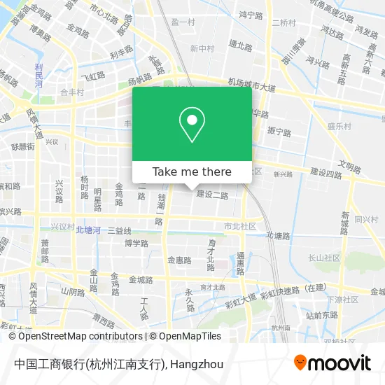 中国工商银行(杭州江南支行) map