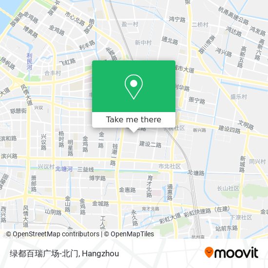 绿都百瑞广场-北门 map