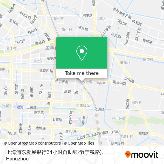 上海浦东发展银行24小时自助银行(宁税路) map
