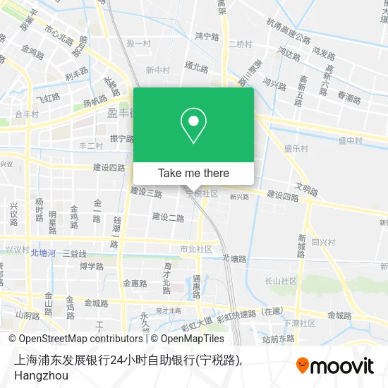 上海浦东发展银行24小时自助银行(宁税路) map