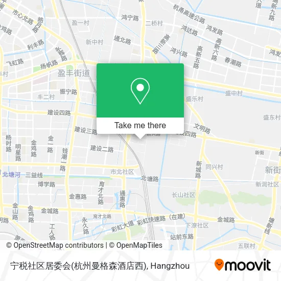 宁税社区居委会(杭州曼格森酒店西) map