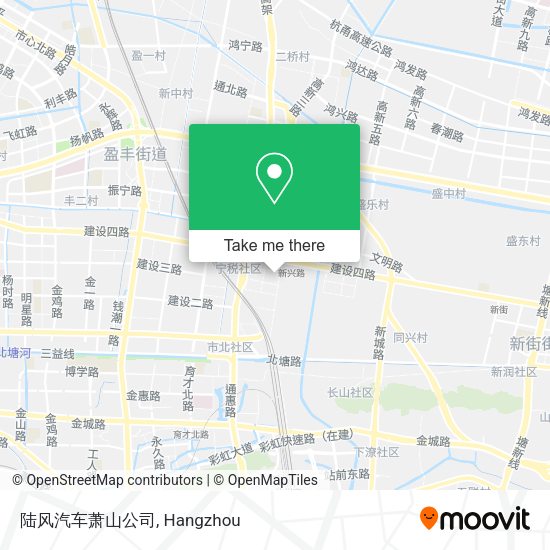 陆风汽车萧山公司 map