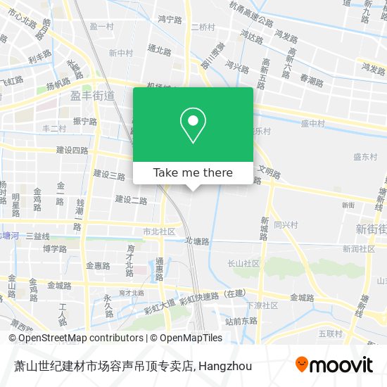萧山世纪建材市场容声吊顶专卖店 map