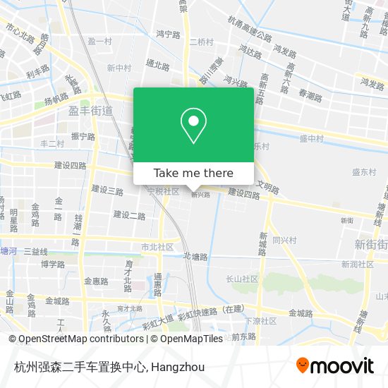 杭州强森二手车置换中心 map
