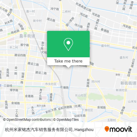 杭州米家铭杰汽车销售服务有限公司 map