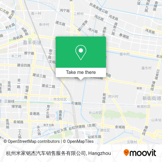 杭州米家铭杰汽车销售服务有限公司 map