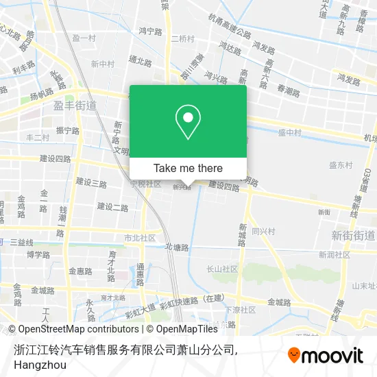 浙江江铃汽车销售服务有限公司萧山分公司 map