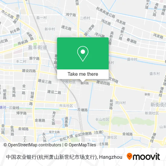 中国农业银行(杭州萧山新世纪市场支行) map