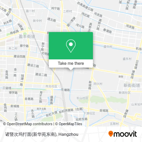 诸暨次坞打面(新华苑东南) map
