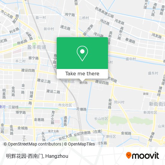 明辉花园-西南门 map