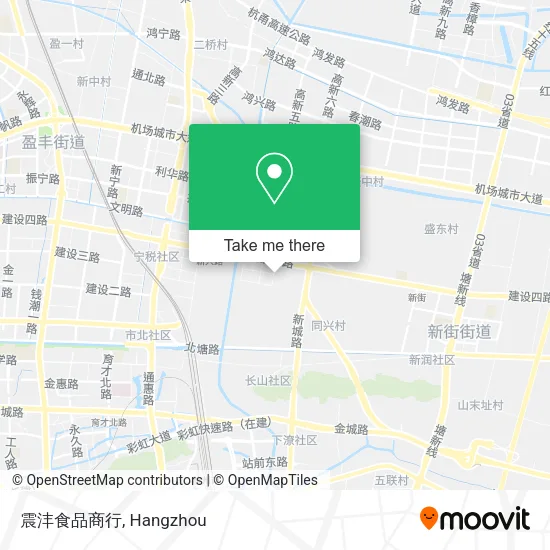 震沣食品商行 map
