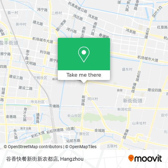 谷香快餐新街新农都店 map