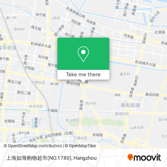 上海如海购物超市(NO.1780) map