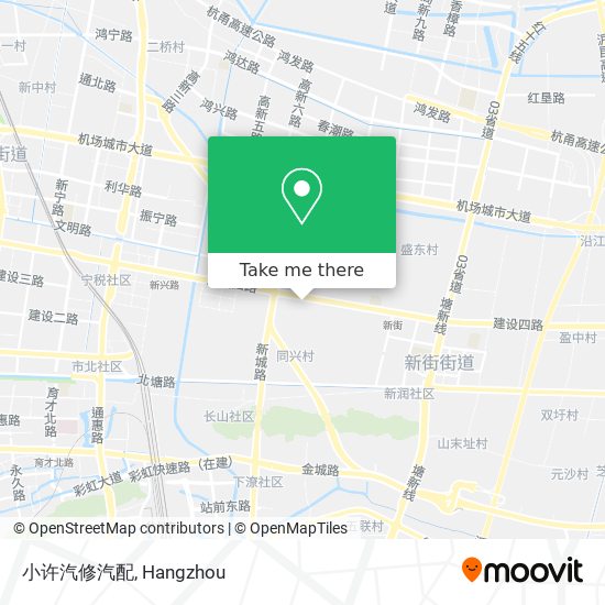 小许汽修汽配 map