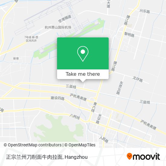 正宗兰州刀削面牛肉拉面 map