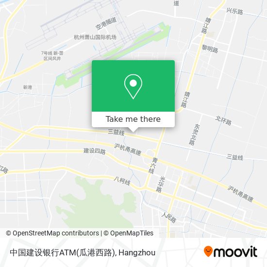中国建设银行ATM(瓜港西路) map
