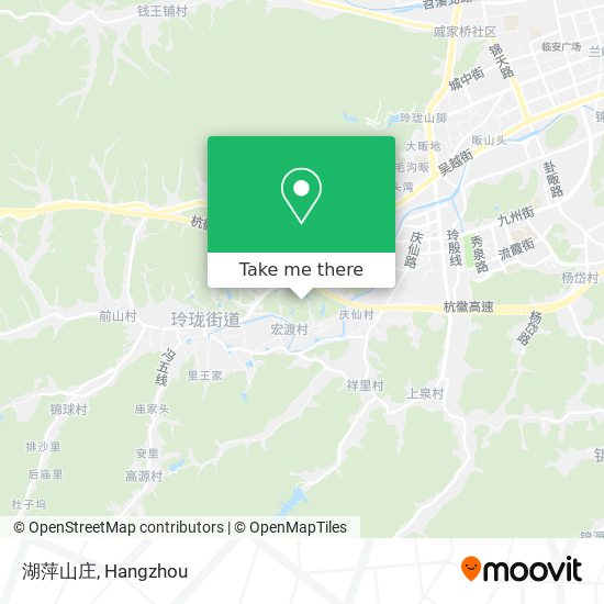 湖萍山庄 map