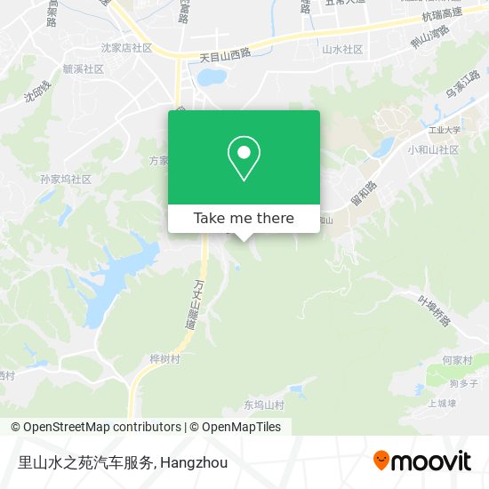 里山水之苑汽车服务 map