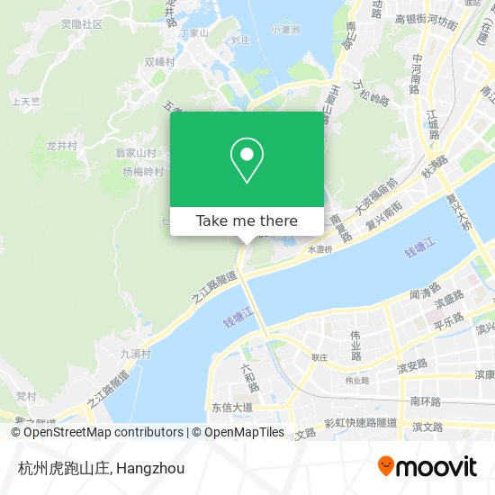 杭州虎跑山庄 map