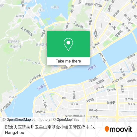 邵逸夫医院杭州玉皇山南基金小镇国际医疗中心 map