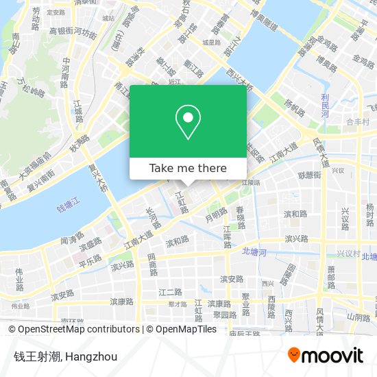 钱王射潮 map