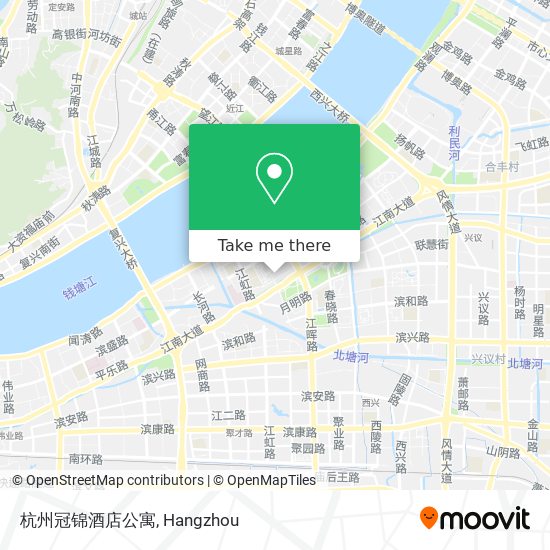 杭州冠锦酒店公寓 map