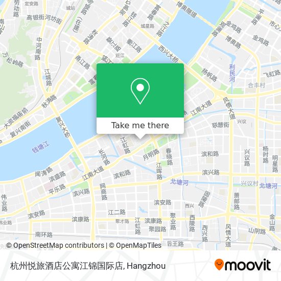 杭州悦旅酒店公寓江锦国际店 map