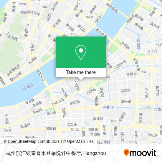 杭州滨江银泰喜来登采悦轩中餐厅 map