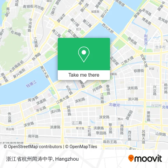 浙江省杭州闻涛中学 map