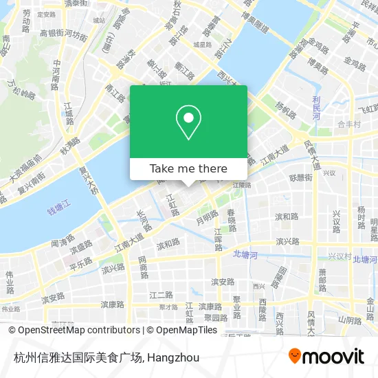 杭州信雅达国际美食广场 map