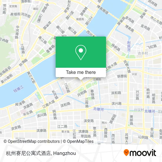 杭州赛尼公寓式酒店 map