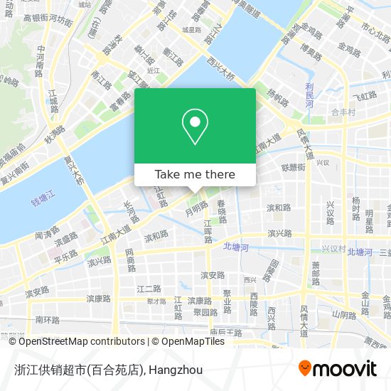 浙江供销超市(百合苑店) map