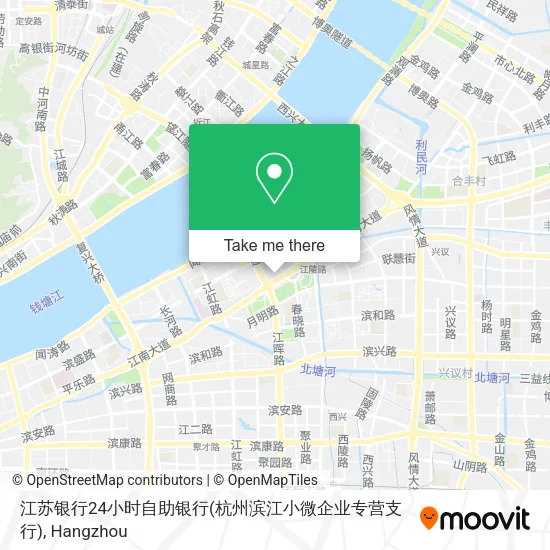 江苏银行24小时自助银行(杭州滨江小微企业专营支行) map