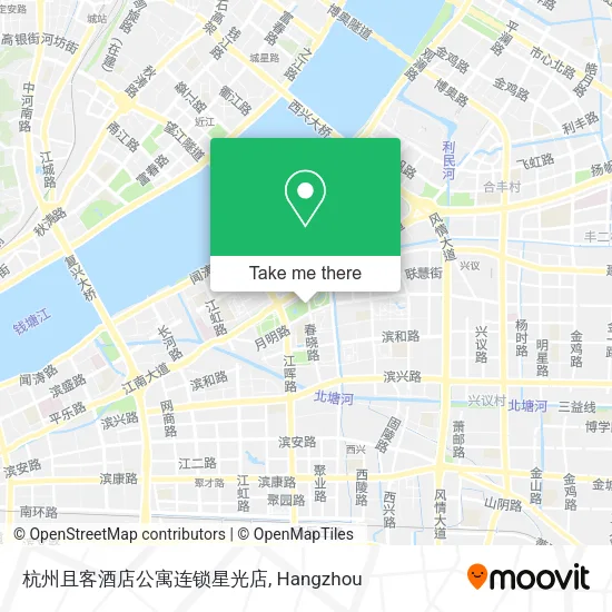 杭州且客酒店公寓连锁星光店 map