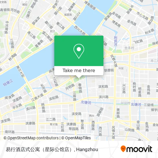 易行酒店式公寓（星际公馆店） map