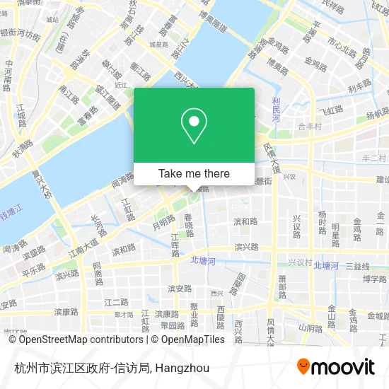 杭州市滨江区政府-信访局 map