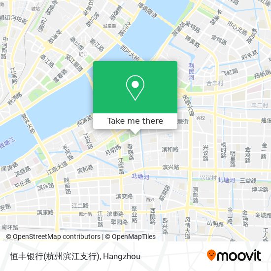 恒丰银行(杭州滨江支行) map