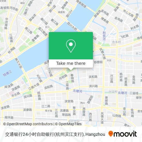 交通银行24小时自助银行(杭州滨江支行) map