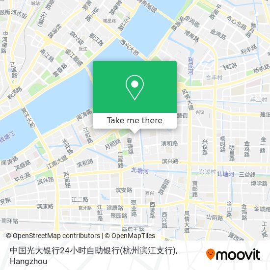 中国光大银行24小时自助银行(杭州滨江支行) map