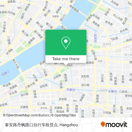 泰安路丹枫路口自行车租赁点 map