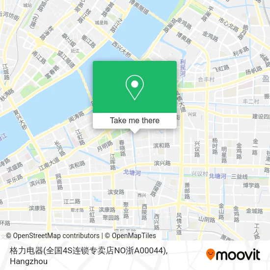 格力电器(全国4S连锁专卖店NO浙A00044) map